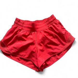 lululemon athletica Coral Red Athletic Shorts